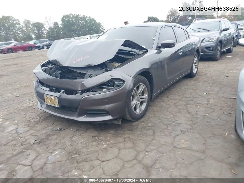 2017 Dodge Charger Se Rwd VIN: 2C3CDXBG4HH638526 Lot: 40679407