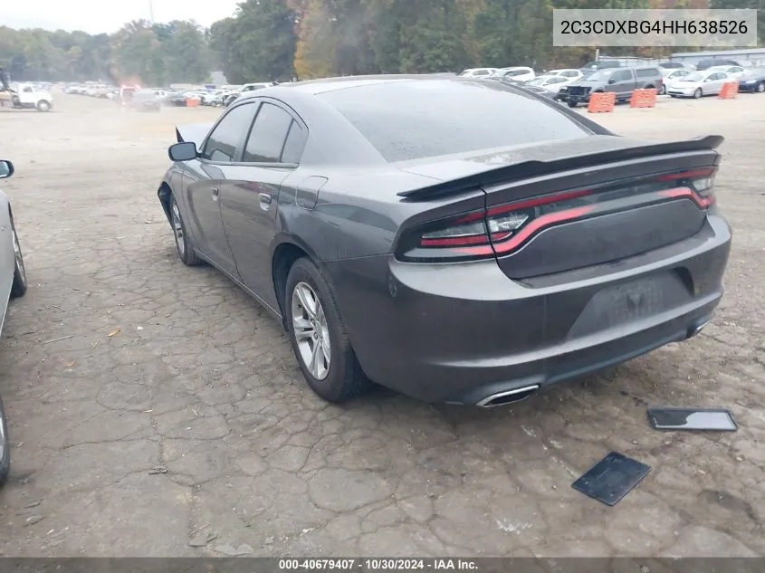 2017 Dodge Charger Se Rwd VIN: 2C3CDXBG4HH638526 Lot: 40679407