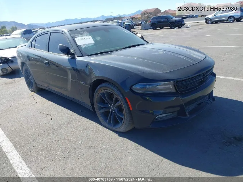 2017 Dodge Charger R/T Rwd VIN: 2C3CDXCT9HH537980 Lot: 40703759