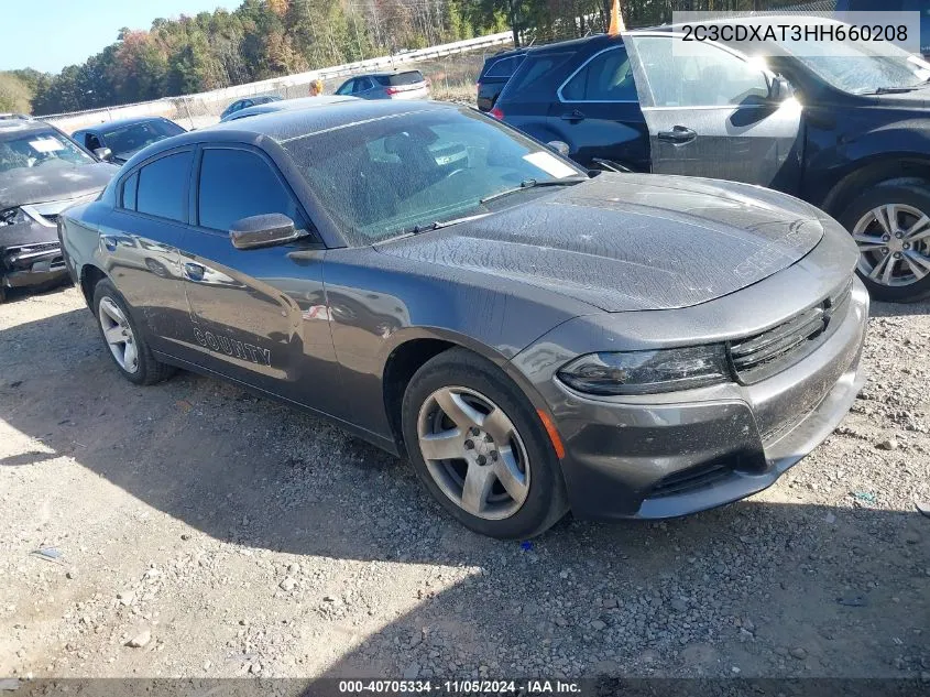 2017 Dodge Charger Police Rwd VIN: 2C3CDXAT3HH660208 Lot: 40705334