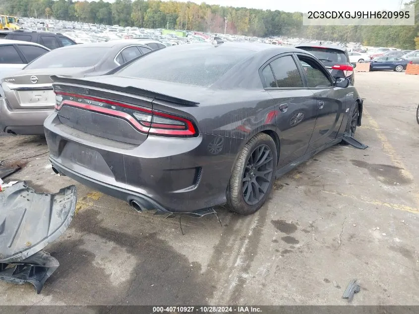 2017 Dodge Charger R/T Scat Pack Rwd VIN: 2C3CDXGJ9HH620995 Lot: 40710927