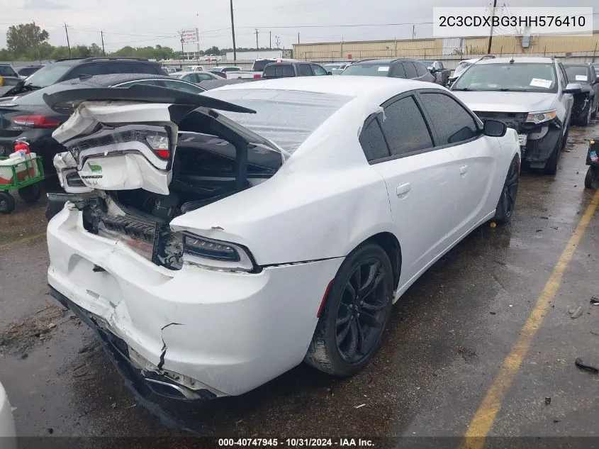 2017 Dodge Charger Se Rwd VIN: 2C3CDXBG3HH576410 Lot: 40747945