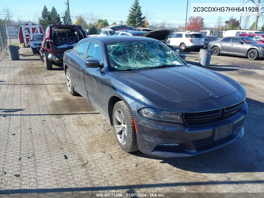 2017 Dodge Charger Sxt Rwd VIN: 2C3CDXHG7HH641928 Lot: 40771296