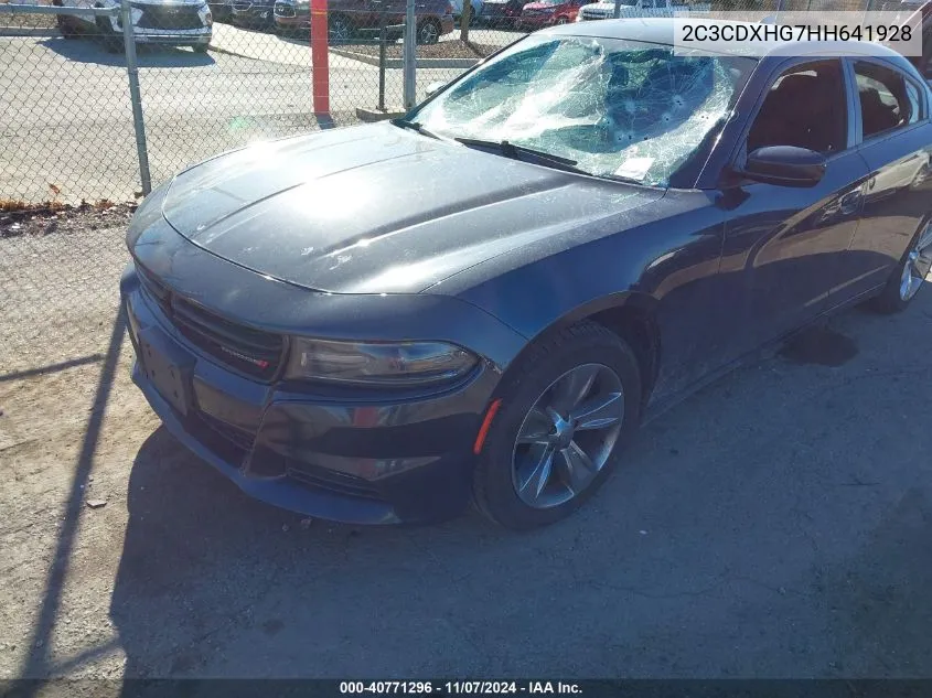 2017 Dodge Charger Sxt Rwd VIN: 2C3CDXHG7HH641928 Lot: 40771296