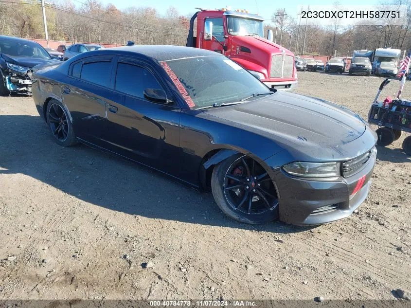 2017 Dodge Charger R/T Rwd VIN: 2C3CDXCT2HH587751 Lot: 40784778