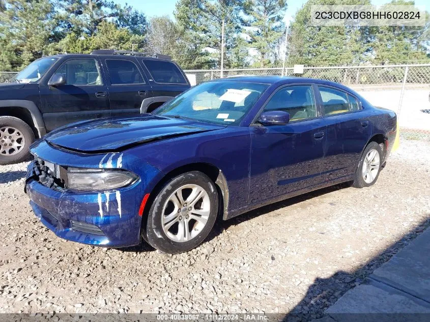 2C3CDXBG8HH602824 2017 Dodge Charger Se Rwd