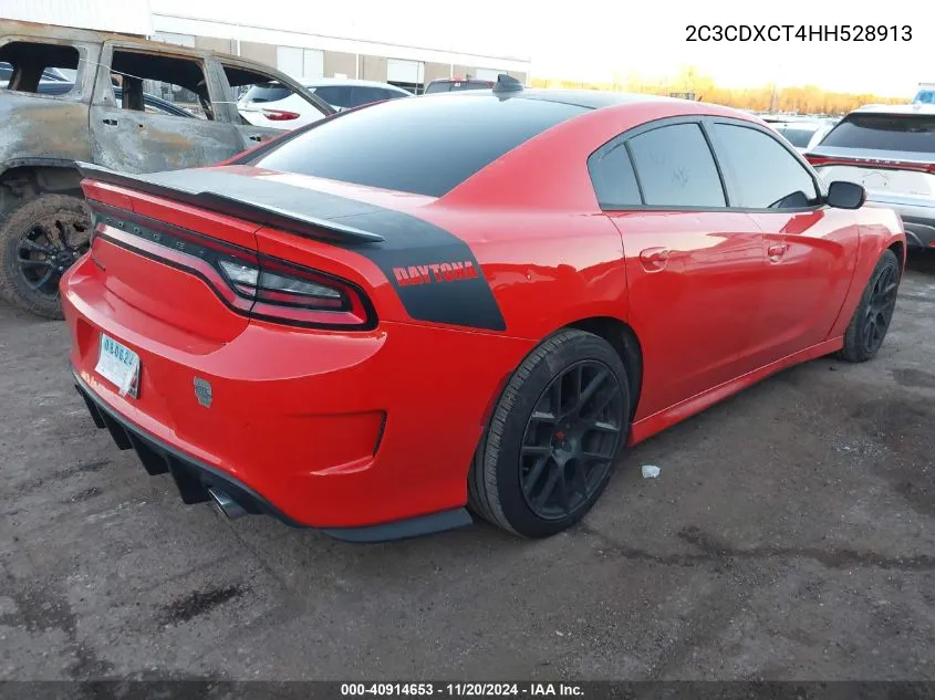 2017 Dodge Charger Daytona 340 Rwd VIN: 2C3CDXCT4HH528913 Lot: 40914653