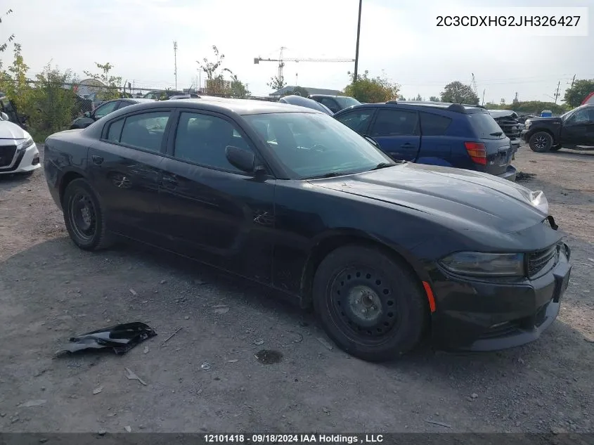 2C3CDXHG2JH326427 2018 Dodge Charger Sxt Plus