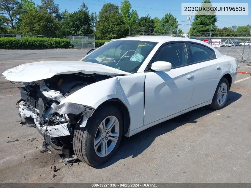 2018 Dodge Charger Sxt Rwd VIN: 2C3CDXBGXJH196535 Lot: 39271336