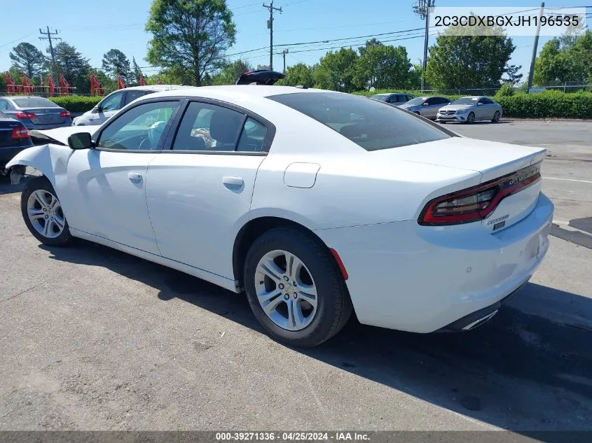 2018 Dodge Charger Sxt Rwd VIN: 2C3CDXBGXJH196535 Lot: 39271336