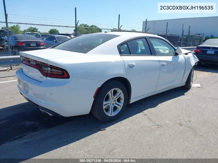 2018 Dodge Charger Sxt Rwd VIN: 2C3CDXBGXJH196535 Lot: 39271336