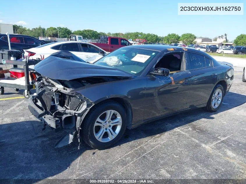 2018 Dodge Charger Sxt Plus Rwd VIN: 2C3CDXHGXJH162750 Lot: 39288702