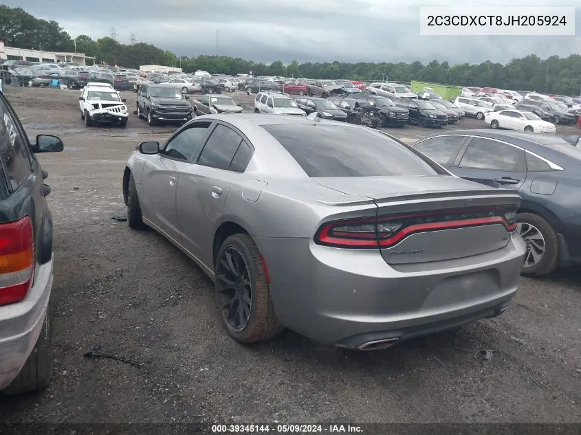 2C3CDXCT8JH205924 2018 Dodge Charger R/T Rwd