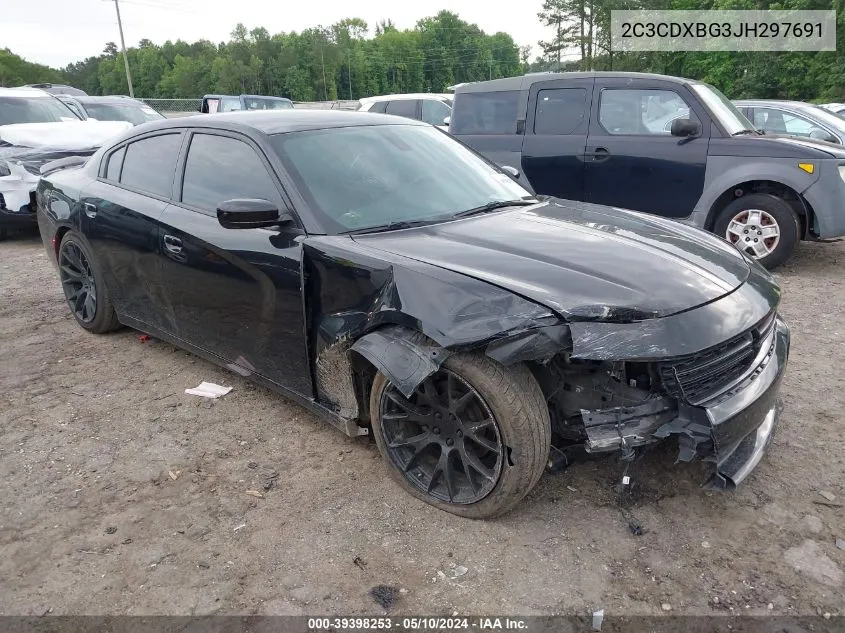 2018 Dodge Charger Sxt Rwd VIN: 2C3CDXBG3JH297691 Lot: 39398253