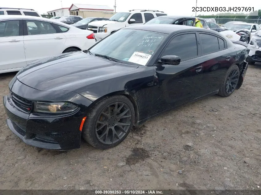 2C3CDXBG3JH297691 2018 Dodge Charger Sxt Rwd