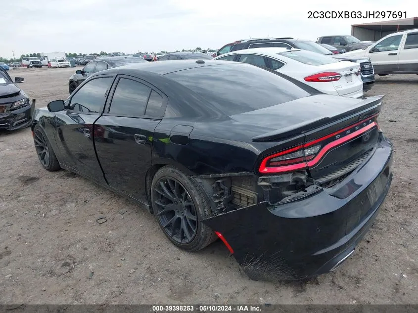 2018 Dodge Charger Sxt Rwd VIN: 2C3CDXBG3JH297691 Lot: 39398253