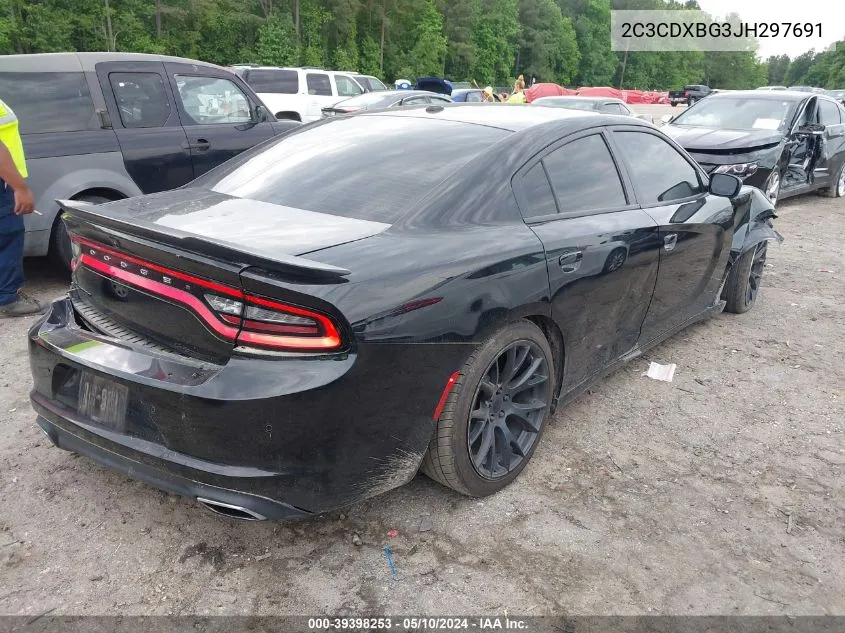 2C3CDXBG3JH297691 2018 Dodge Charger Sxt Rwd