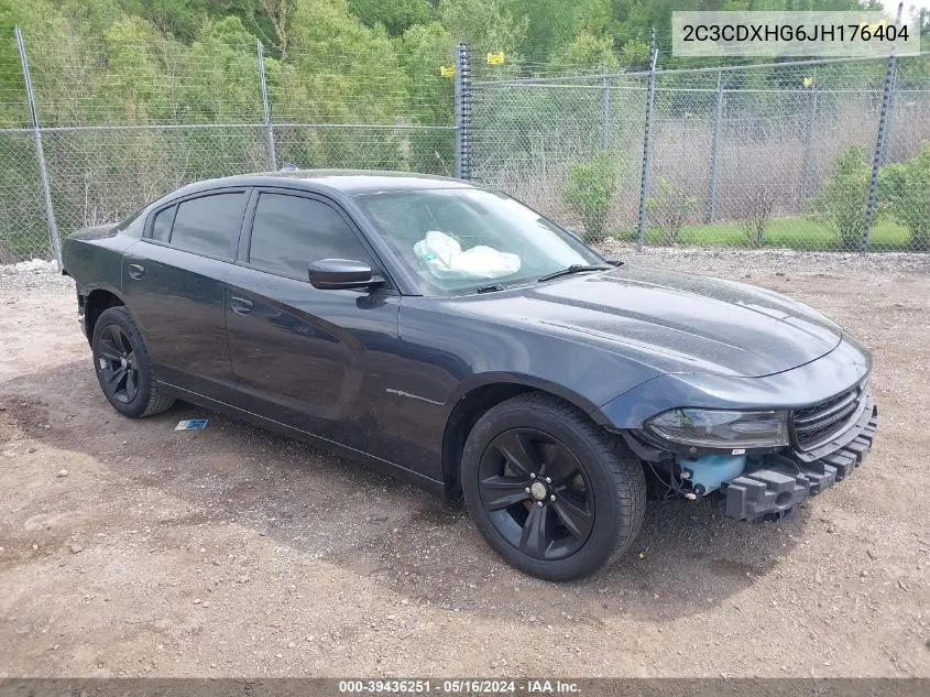 2C3CDXHG6JH176404 2018 Dodge Charger Sxt Plus Rwd