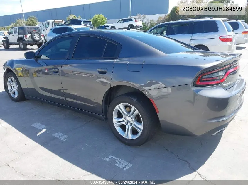 2018 Dodge Charger Sxt Rwd VIN: 2C3CDXBG9JH284699 Lot: 39498447