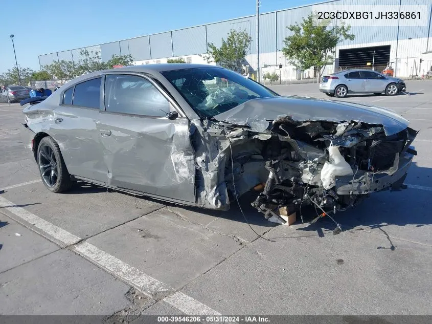 2018 Dodge Charger Sxt Rwd VIN: 2C3CDXBG1JH336861 Lot: 39546206