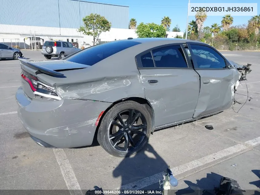 2018 Dodge Charger Sxt Rwd VIN: 2C3CDXBG1JH336861 Lot: 39546206