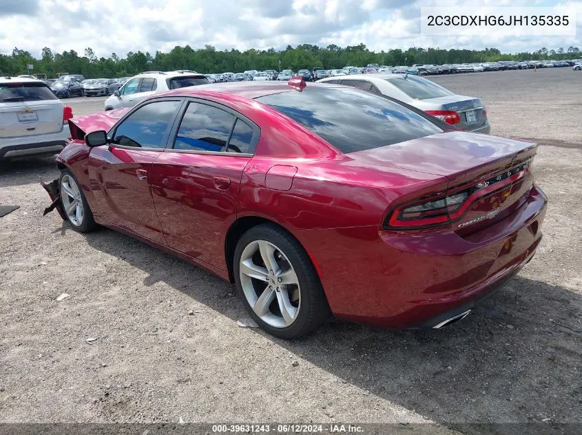 2C3CDXHG6JH135335 2018 Dodge Charger Sxt Plus Rwd