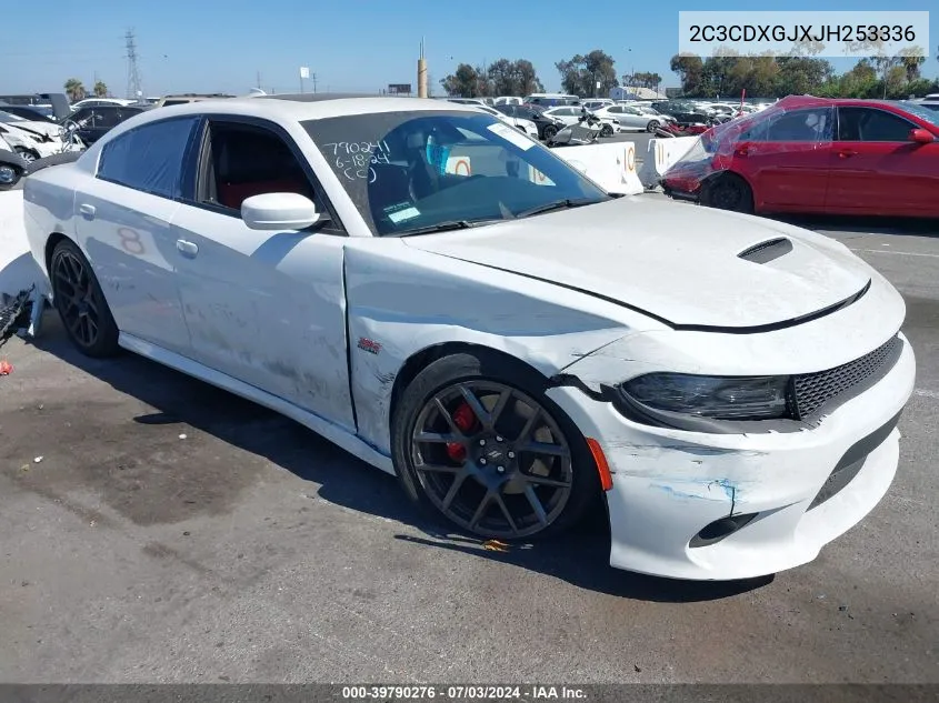 2018 Dodge Charger R/T Scat Pack Rwd VIN: 2C3CDXGJXJH253336 Lot: 39790276