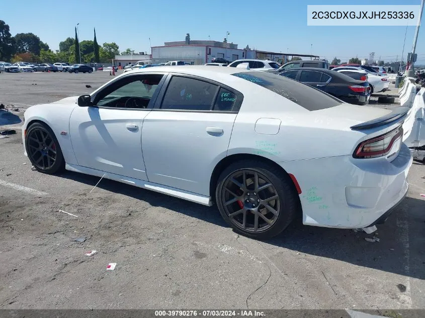 2018 Dodge Charger R/T Scat Pack Rwd VIN: 2C3CDXGJXJH253336 Lot: 39790276