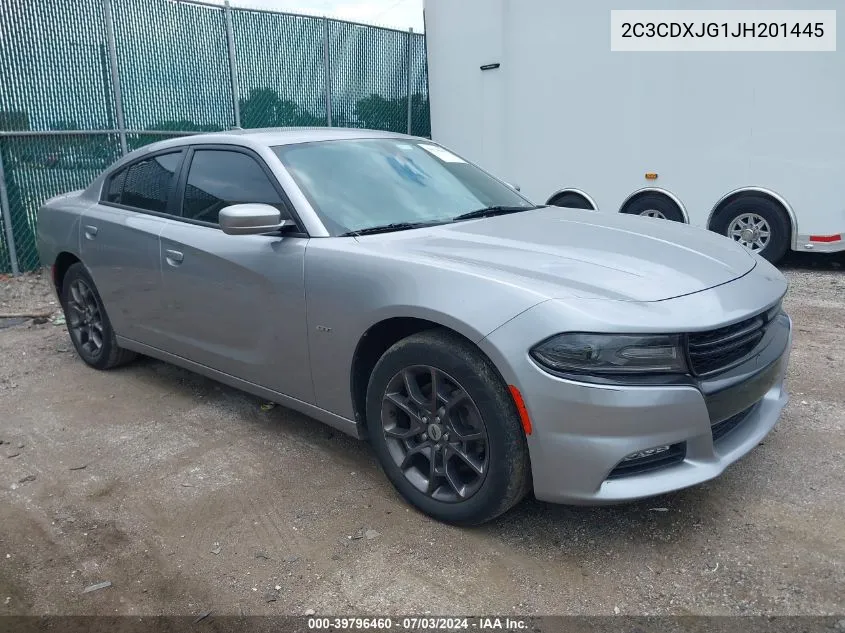 2018 Dodge Charger Gt Awd VIN: 2C3CDXJG1JH201445 Lot: 39796460