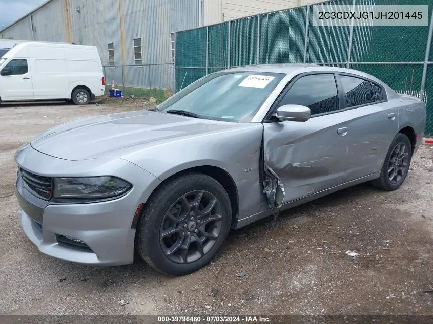 2018 Dodge Charger Gt Awd VIN: 2C3CDXJG1JH201445 Lot: 39796460