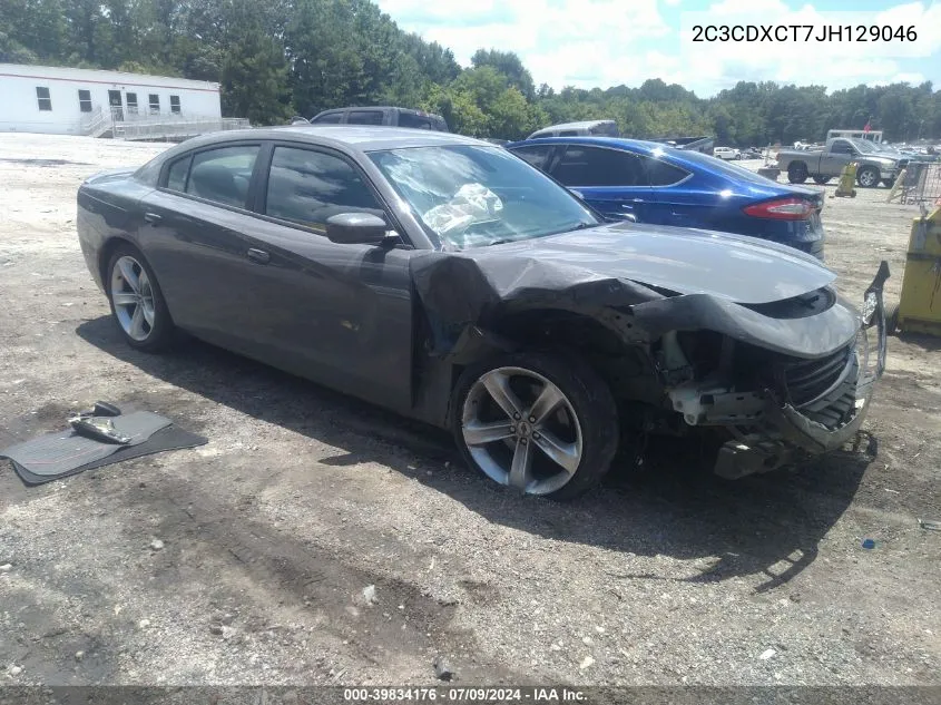 2018 Dodge Charger R/T Rwd VIN: 2C3CDXCT7JH129046 Lot: 39834176