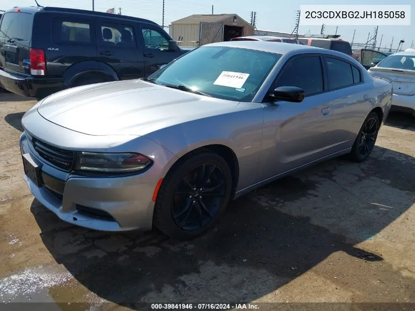 2C3CDXBG2JH185058 2018 Dodge Charger Sxt Rwd