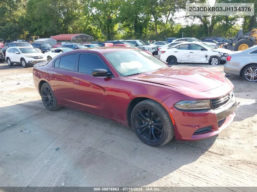 2018 Dodge Charger Sxt Rwd VIN: 2C3CDXBG3JH134376 Lot: 39876963