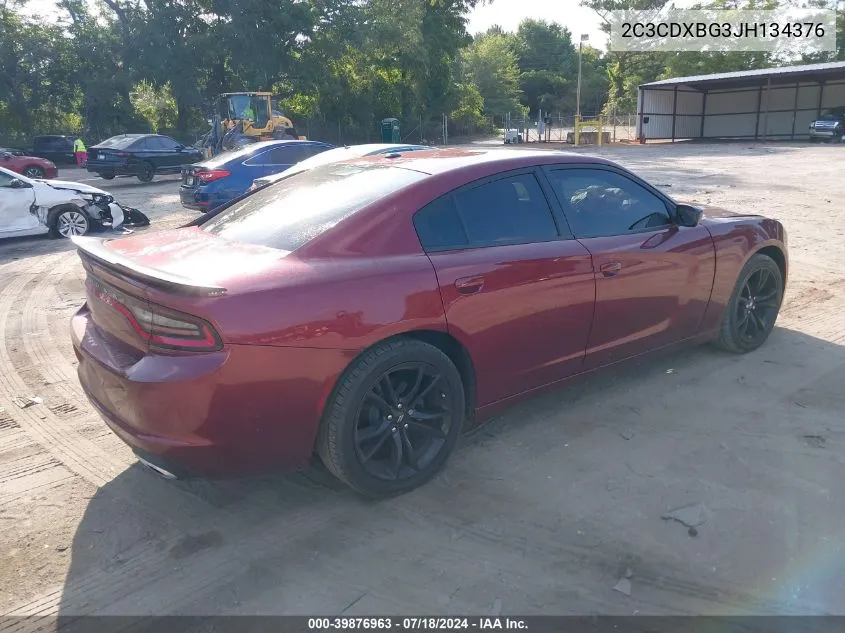 2C3CDXBG3JH134376 2018 Dodge Charger Sxt Rwd