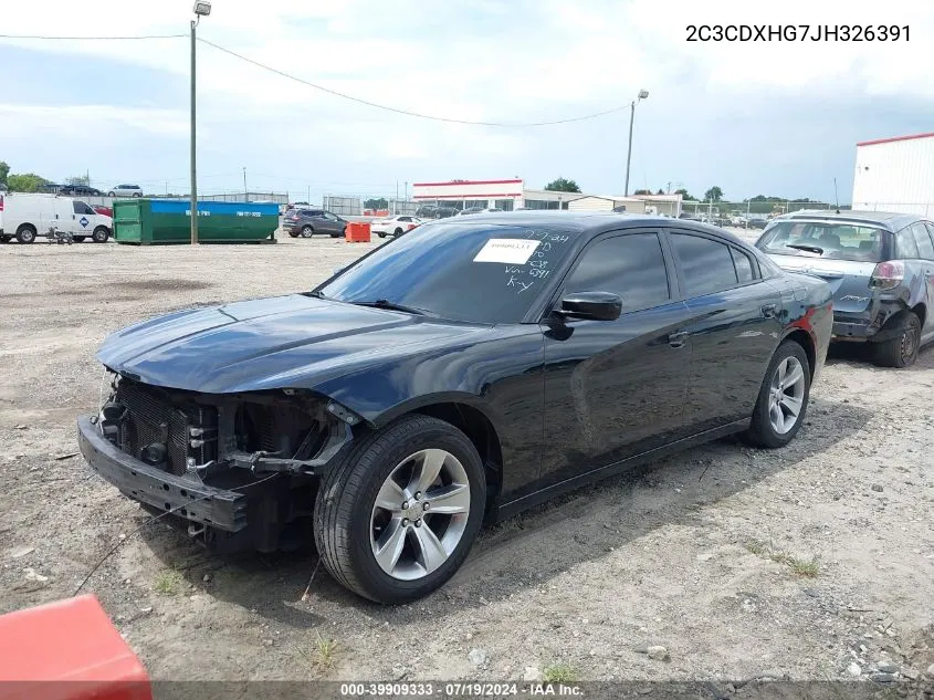 2C3CDXHG7JH326391 2018 Dodge Charger Sxt Plus