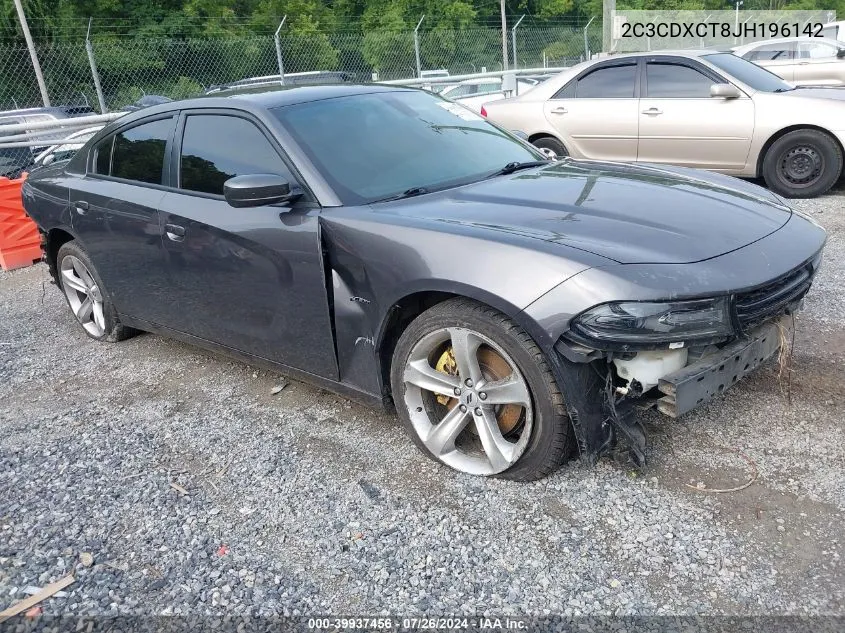 2018 Dodge Charger R/T Rwd VIN: 2C3CDXCT8JH196142 Lot: 39937456