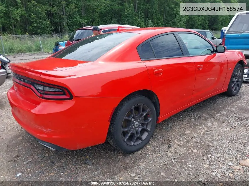 2018 Dodge Charger Gt Awd VIN: 2C3CDXJG4JH158574 Lot: 39940196