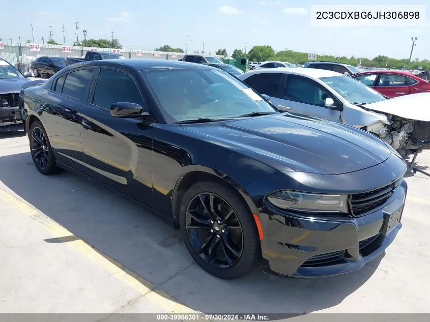 2018 Dodge Charger Sxt Rwd VIN: 2C3CDXBG6JH306898 Lot: 39956301