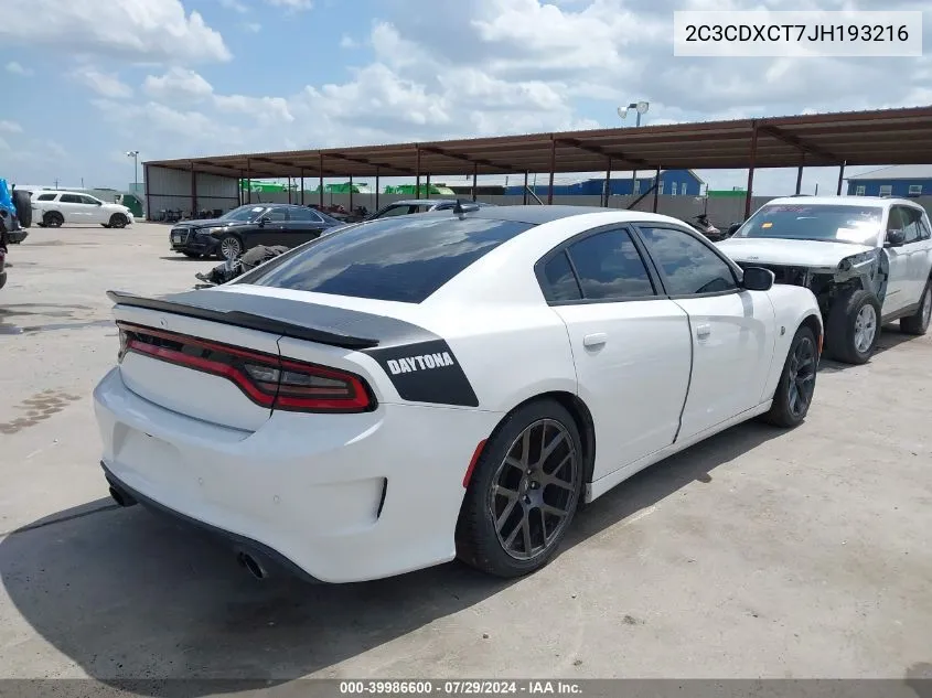 2C3CDXCT7JH193216 2018 Dodge Charger Daytona Rwd