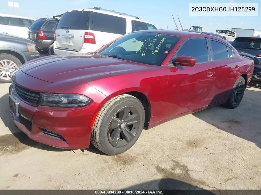 2C3CDXHG0JH125299 2018 Dodge Charger Sxt Plus Rwd