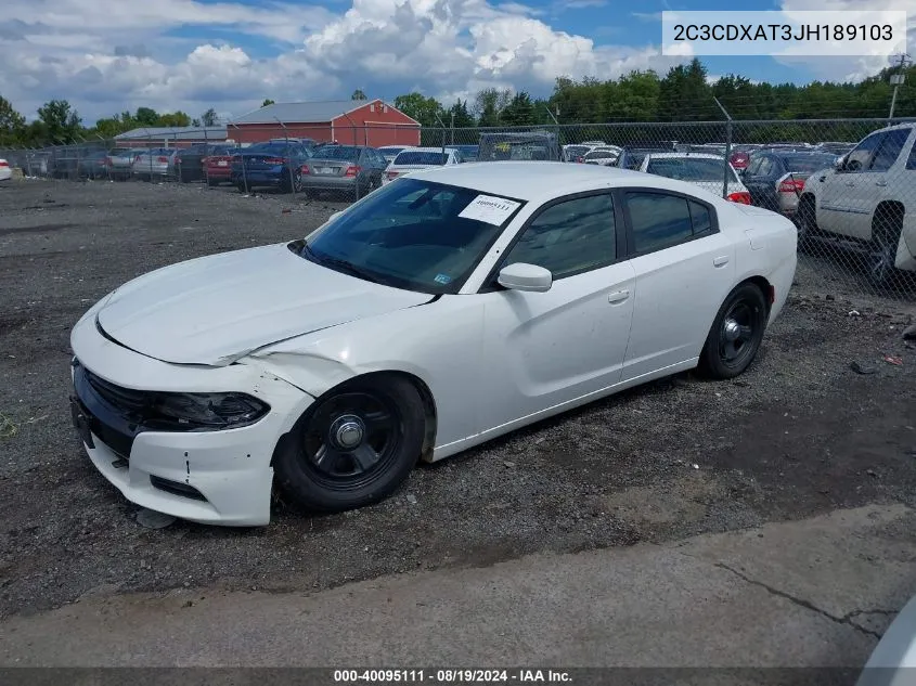 2C3CDXAT3JH189103 2018 Dodge Charger Police Rwd