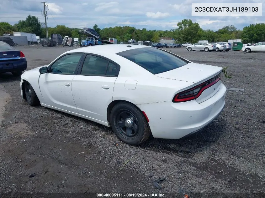 2C3CDXAT3JH189103 2018 Dodge Charger Police Rwd