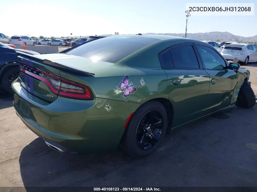 2C3CDXBG6JH312068 2018 Dodge Charger Sxt Rwd