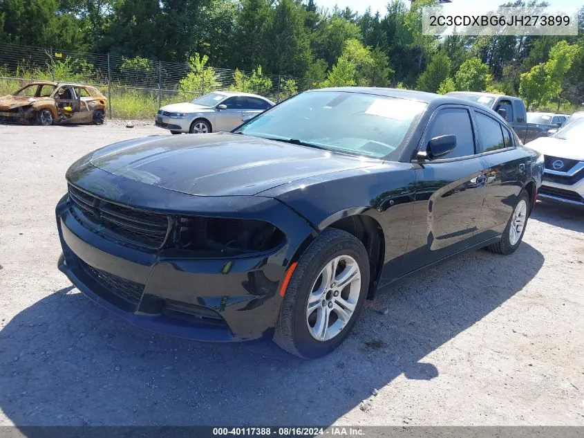 2C3CDXBG6JH273899 2018 Dodge Charger Sxt Rwd