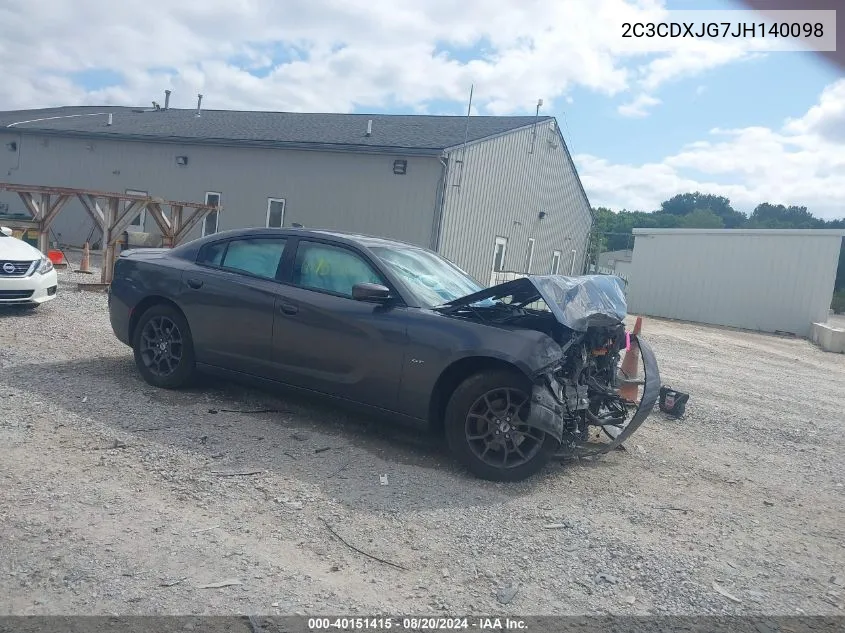 2018 Dodge Charger Gt VIN: 2C3CDXJG7JH140098 Lot: 40151415