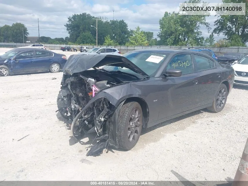 2018 Dodge Charger Gt VIN: 2C3CDXJG7JH140098 Lot: 40151415