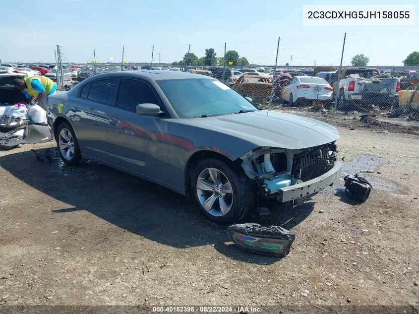 2018 Dodge Charger Sxt Plus Rwd VIN: 2C3CDXHG5JH158055 Lot: 40152395