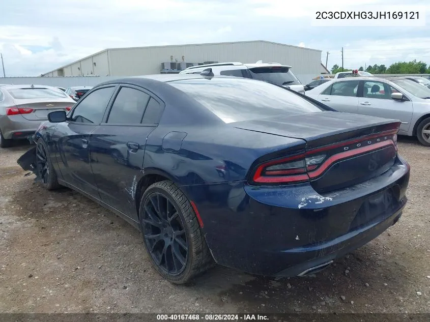 2018 Dodge Charger Sxt Plus Rwd VIN: 2C3CDXHG3JH169121 Lot: 40167468