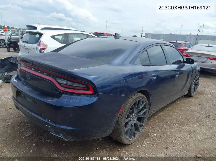 2C3CDXHG3JH169121 2018 Dodge Charger Sxt Plus Rwd