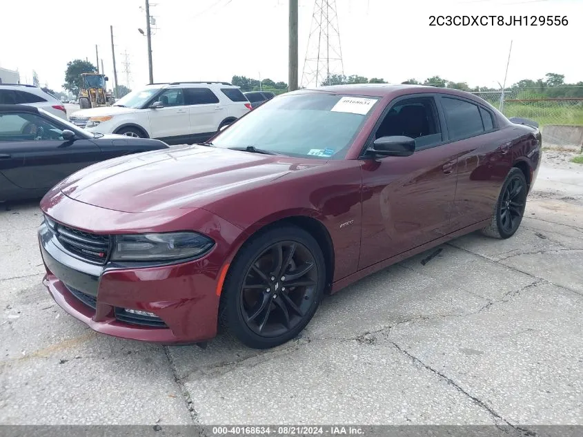 2018 Dodge Charger R/T Rwd VIN: 2C3CDXCT8JH129556 Lot: 40168634